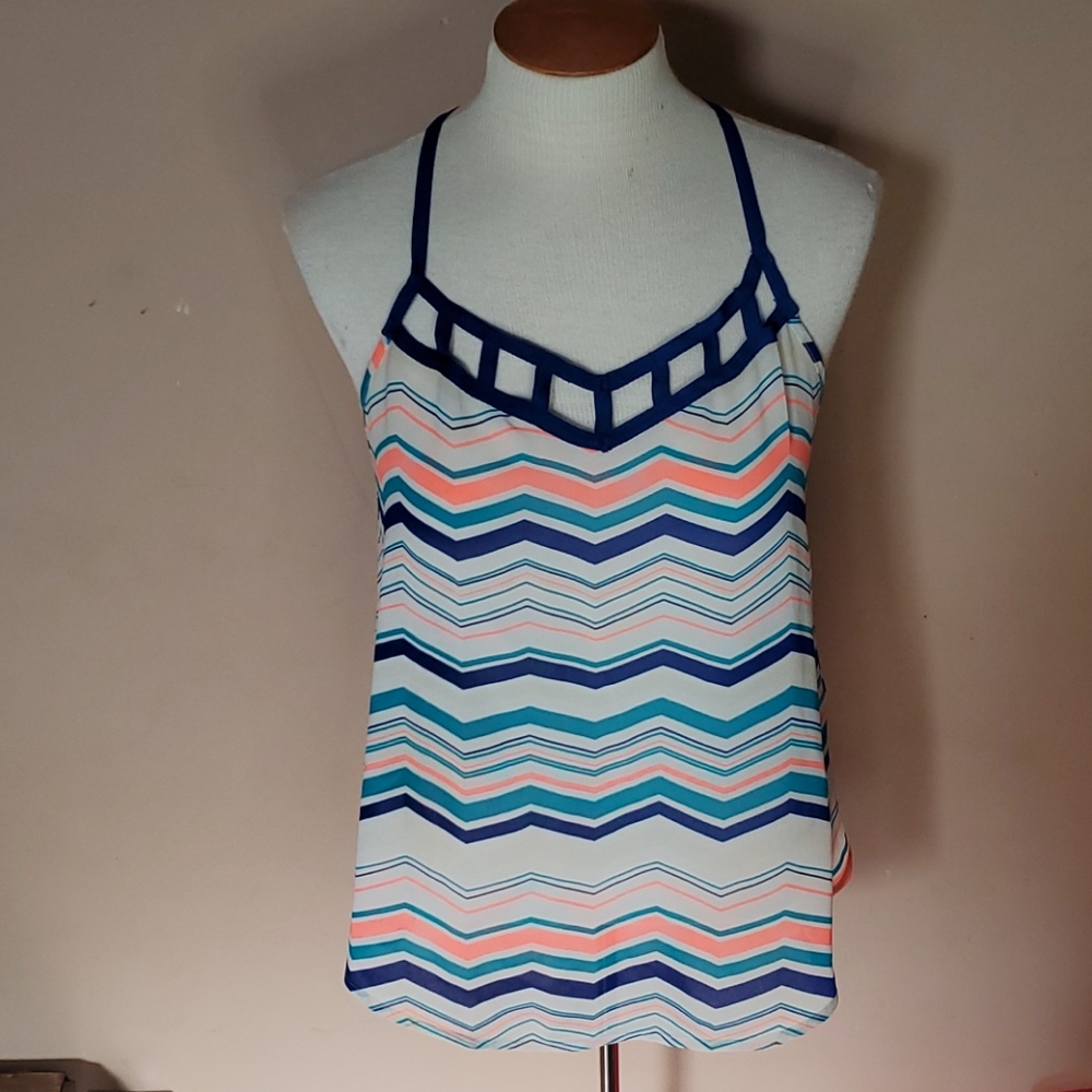 E & M striped tanktop size medium